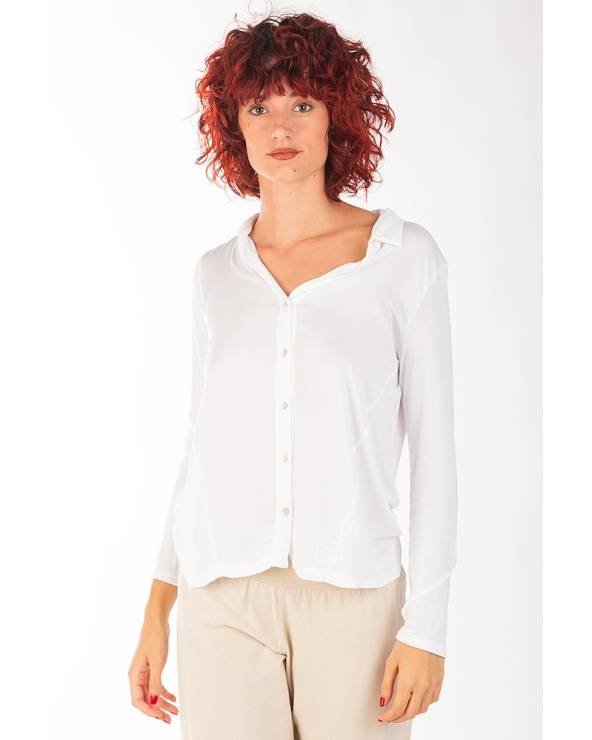 Camisa corta blanca